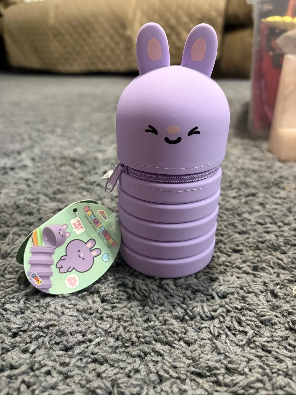 NWT Kawaii Bunny Scrunching Pencil Pouch